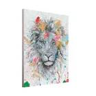 Artree Wholesale Stretched Canvas Animal Lion Head Handmade Oil Painting Live Room Decor 3d Acrylic Wall Art