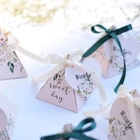 Gift Wedding New Triangle Pyramid Gift Box Small Wedding Supplies Paper Box