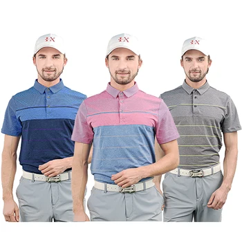 New Design Graphic Polo Shirt Sports Golf Wear Golf Apparel Plus Size Men's t-shirts