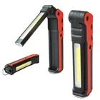 Led Lamp Flashlight Led 5W Strong Magnet LED COB Rechargeable Work Lamp With HOOK And Front LED Can Use As Flashlight