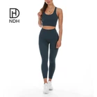 Sport Woman Gym Workout Sport Bra Interlock Seams With Push Up Effect Made Of Recycle Spadex