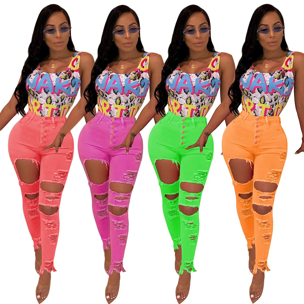 Bl21s2023 New Women Pink Jeans Special 