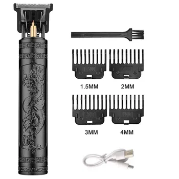 2024 Professional Hair Clippers for Men T9 Electric Hair Cutting Machine Barber Shaver Rechargeable Hair Trimmer Beard Shaving