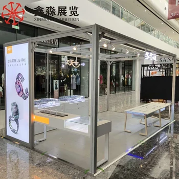 Trade Show Pop up Display Booth Aluminum Cloth Store Exhibition frame