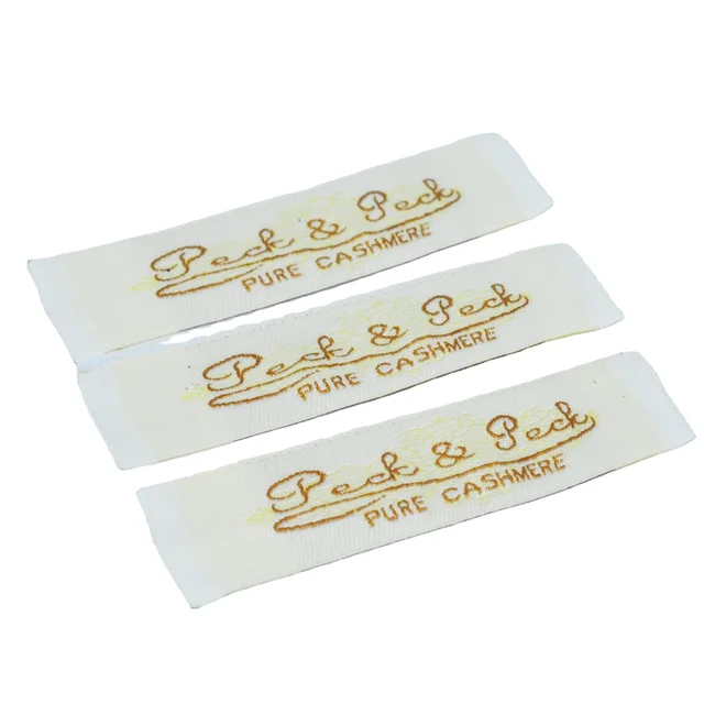 Factory Directly Best Selling Polyester Materia Custom Logo Customized Make Jeans T Shirt Bags Shoes Brand Woven Clothing Labels