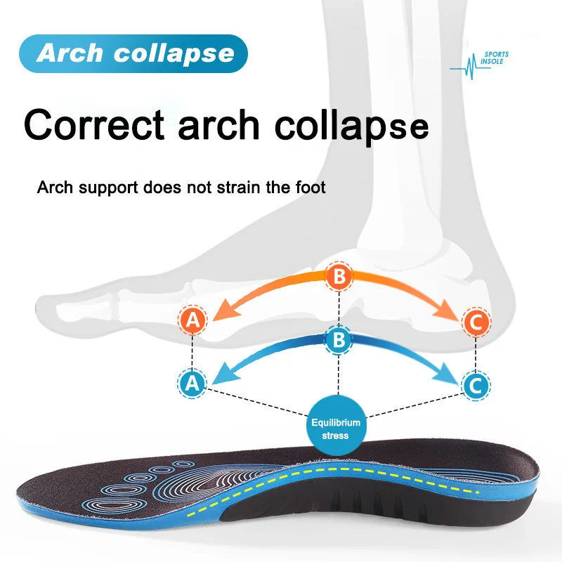 Medical Insole Arch Support Orthotic Corrective Foot Beds Valgus Correctors Orthopedic Shoe Inserts for Sports Training Medical Insole Arch Support Orthotic Corrective Foot Beds Valgus Correctors Orthopedic Shoe Inserts for Sports Training