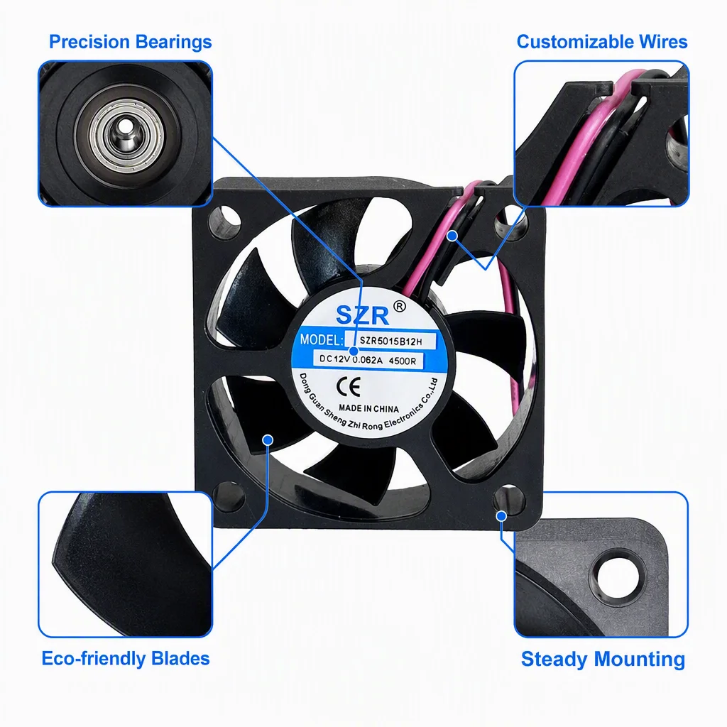 Ball Bearing, 50x50x15mm, Brushless, Axial, SZR5015 - detail 10