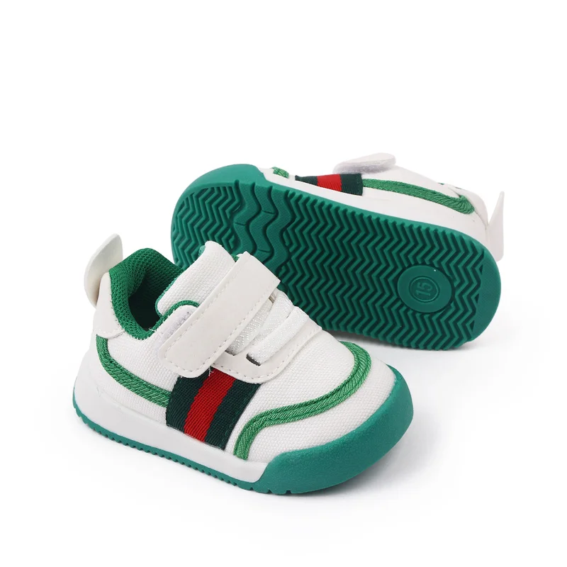 High Quality Soft Rubber Anti-slip Outsole Toddler Kids Prewalker Shoes Sneakers Casual Kids Shoes details