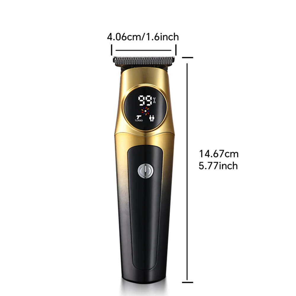 Professional Rechargeable USB Electric Hair for Clipper Adjustable Blade Head Stainless Steel English Instructions for Household manufacture