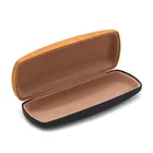 Case Wholesale Customized Personalized Large Fashion Feel Round Folding Metal Leather Eyeglasses Case