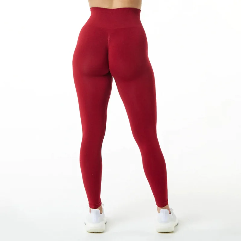 Custom Logo Fitness Workout Pants Gym Sportswear Yoga Leggings Set Scrunch Butt Seamless High Quality Womens High Waist 2 Sets