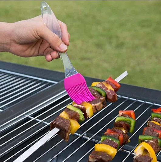 Custom Wholesale Silicone Pastry Brush Silicone Bread Basting Brush BBQ Baking DIY Kitchen Cooking Tools factory