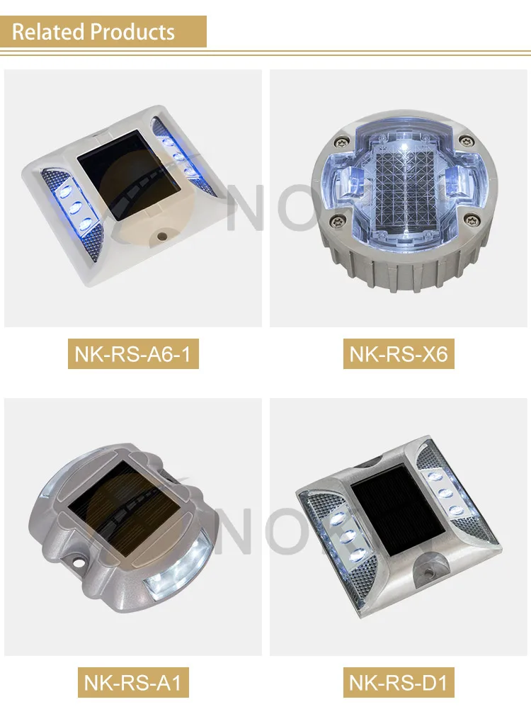 IP68 waterproof raised pavement solar LED road stud markers