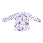 Long Kids Hot Sale Cowboy Print Boy Clothing Long Sleeve Custom Shirt Kids With Buttons