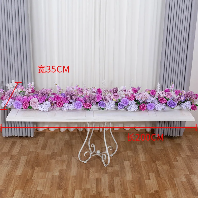 78inch Wedding Flower Runner Silk Flower Row Table Arrangements Greenery Runner Buy Hot Sale