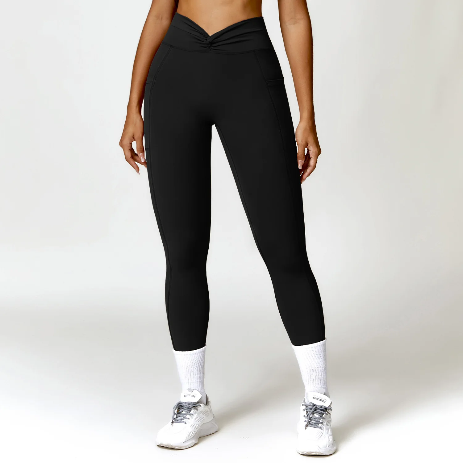 Wholesale Custom Logo Gym Sportswear Women Sexy Fitness Lift Yoga Leggings High Waist Active Sports Workout Running Yoga Pants