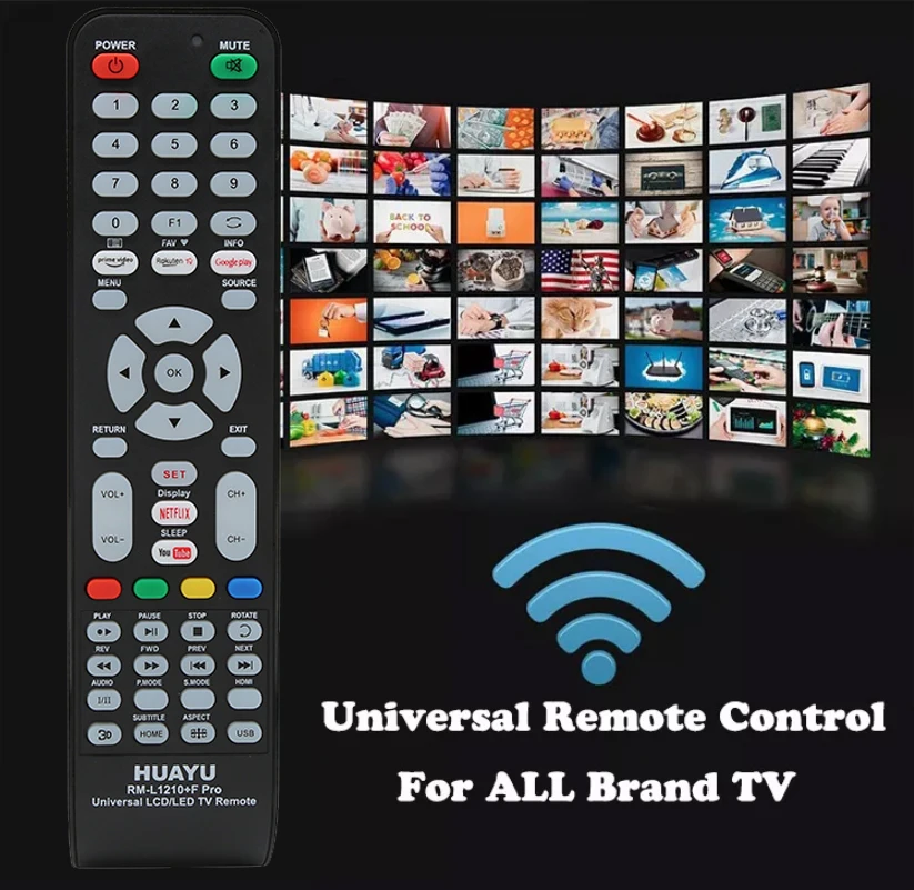 Huayu Rm L1210 F Pro Universal Tv Remote Control For All Brands Tv With