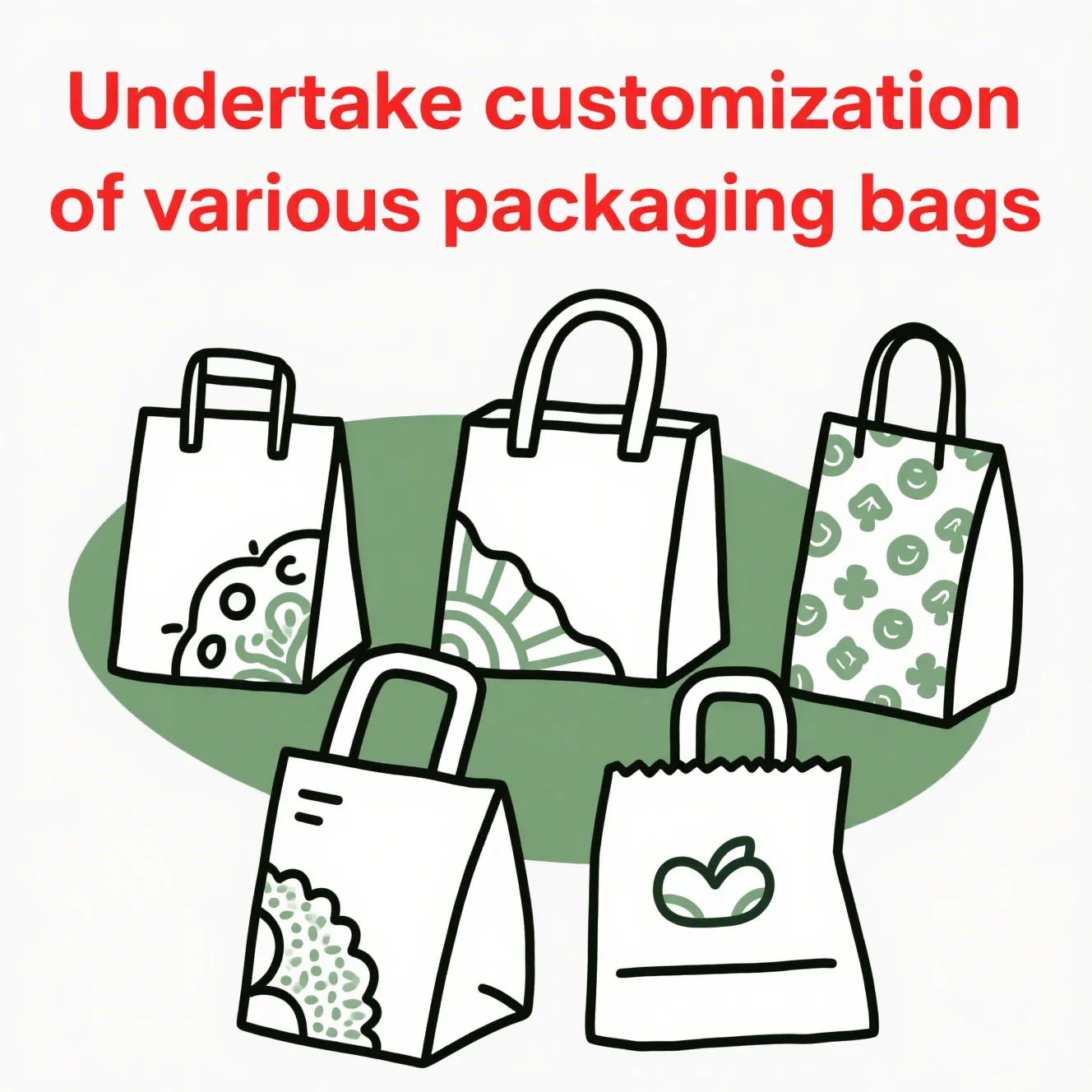 product customizable disposable luxury kraft paper gift bag with logo printing portable and wholesale friendly-5