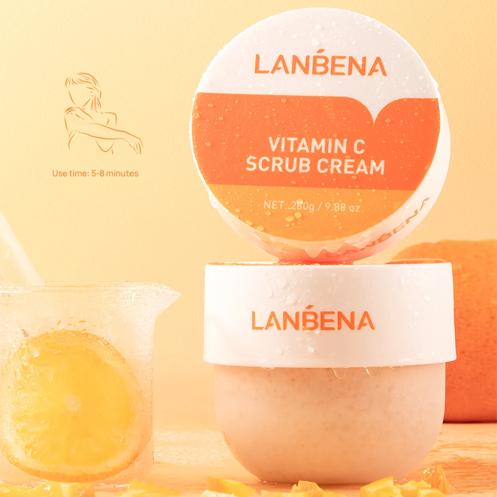 Lanbena Wholesale Vitamin C Skin Cleansing Exfoliating Whitening Body Scrub Cream Buy