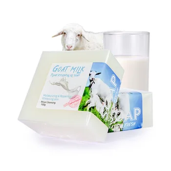 Goat Milk Soap Essential Oil Handmade Soap remove Mites Acne Remove Tender White Body soap bar