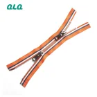 Zipper Zippers For Garments Auto Lock Metal Zipper Brass Aluminum Iron Teeth Zipper For Shoes Garment Bag Zip