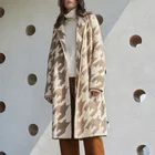 Coat 2022 Custom OEM ODM Winter Knit Plus Size Wool Cashmere Sweater Oversized Coat For Women