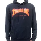 Sweatshirt Top Quality Practical Men's Customized 100% Cotton Hooded Black Hoodie Sweatshirt