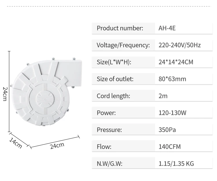 Inside Mini Air Blower, Sale130W, 150W, 200W - detail 12