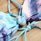 Bikini European And American Cross-border Trade High-waist Tie-dye Split Swimsuit Printed Bikini Bikini