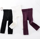 Baby Leggings Spring Solid Colors Breathable Custom Cute Baby Girl Ribbed Leggings Tights Pant