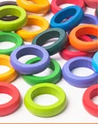 Children Education Rainbow Ring Children Montessori Early Education Built Rainbow Blocks