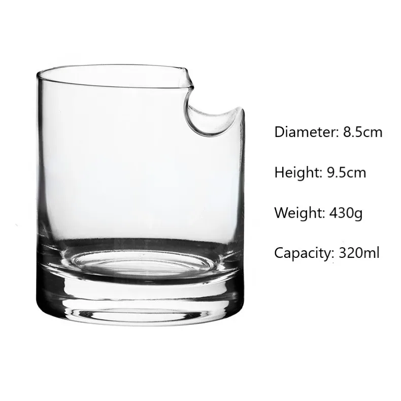 Wholesale 320ml Creative Modern Crystal Whisky Wine Shot Glass Stemless