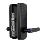 Lock Gate Locks For Door UNI-SEC Lock App Finger Print Lock For Door Tuya Wifi Gate Lock HML-1602F-B