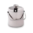 Durable Bucket Double Walled Insulated Cooler With Tong Lid And Water Filter Durable Stainless Steel Portable Ice Bucket