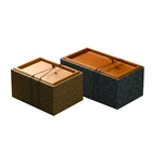 Storage Rectangle Bamboo Box Holds A Pot Of 2 Cups And 4 Cups Storage Tea Orcoffee Set