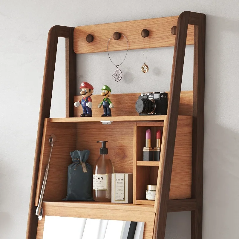 Vintage I-Shaped High Dresser Bedroom Furniture  Design Modern Luxury Wooden Dressing Table