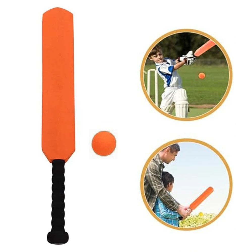 product soft foam cricket bat for kids safe lightweight training toy perfect for backyard play indoor outdoor cricket fun junior sports-2