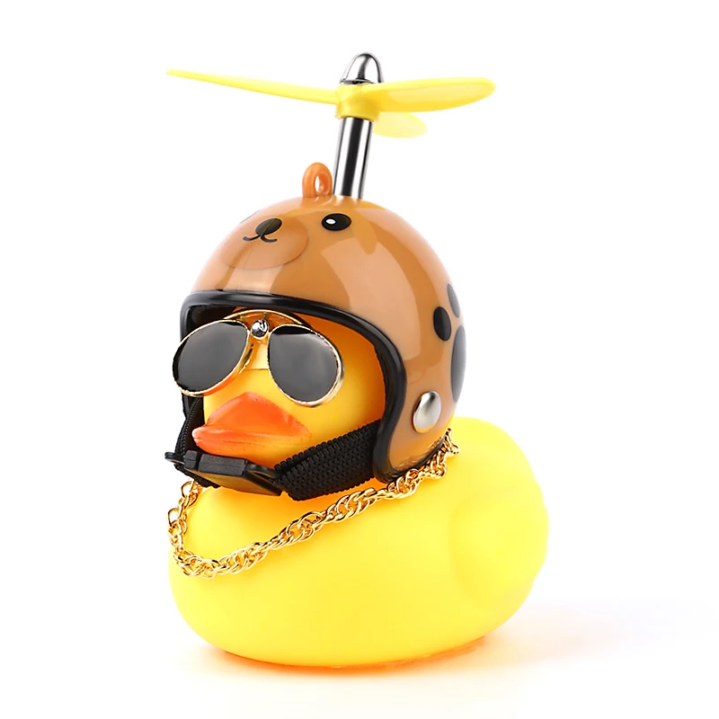 Cartoon Propeller Helmet Little Yellow Duck Auto Parts Center Console  Decoration Motorcycle Helmet Decoration With No Trace Glue - Buy Hot  Selling Little Yellow Duck Glasses Helmet Car Decoration Duck Car Decoration