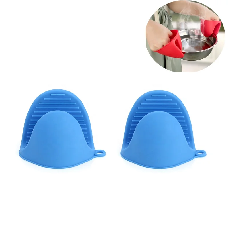 2023 Hot Selling  Oven Gloves Heat Resistant Anti Slip Pot Holder Heat Insulation Silicone Oven Mitts for Oven Cooking
