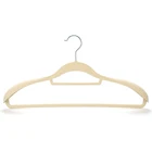 Coat Hanger Coat Hanger Wide Shoulder Non Slip Beige Velvet Coat Hanger With Shoulder Pads