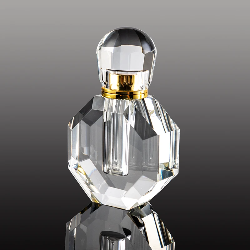 product hot sale replaceable 12ml glass empty bottle customizable fashion elegant crystal perfume bottle-5
