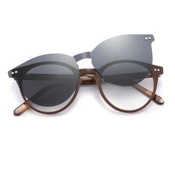 2022 Stylish New Practical Acetate Magnetic Clip On Eyewear Sunglasses
