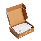 Flat Paper Box Custom Flat Kraft Paper Cardboard With Tissue Paper Sticker Clothing Packaging Shipping Box