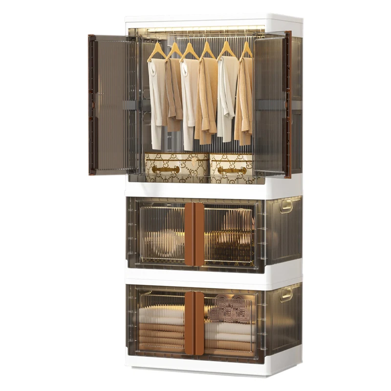 HAIXIN Customized Large Plastic Foldable Storage Box Cabinet Wholesale