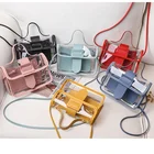 Bag Clutch Fashion Women Shoulder Bag Clear Jelly Clutch Purse Transparent Handbag