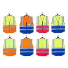 Vest 2021 Factory Direct Low Price Professional Manufacturer Multi-pocket Safety Reflective Vest Customized OEM ODM