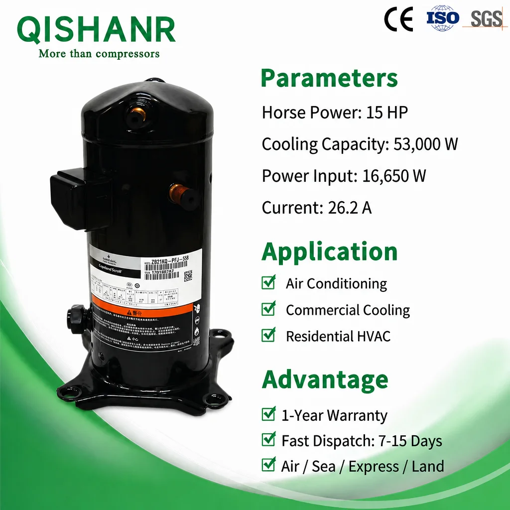 Scroll Compressor, ZR190KCE-TWD-465, R410A - detail 6