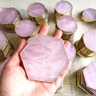 2022 Wholesale Natural Crystal Coaster Quartz Hand Carved Customized Stone For Decoration