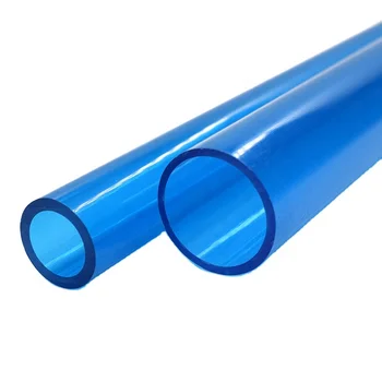 Manufacturer Customized ABS Blue Transparent Tube ABS Plastic Extrusion Pipe