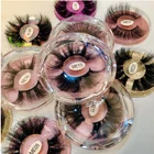 Eyelash High Quality Best Price Eyelash Vendor Customized Boxes Rose Gold Wholesale Real 100% Mink 25mm 3d Hair Eye Lashes